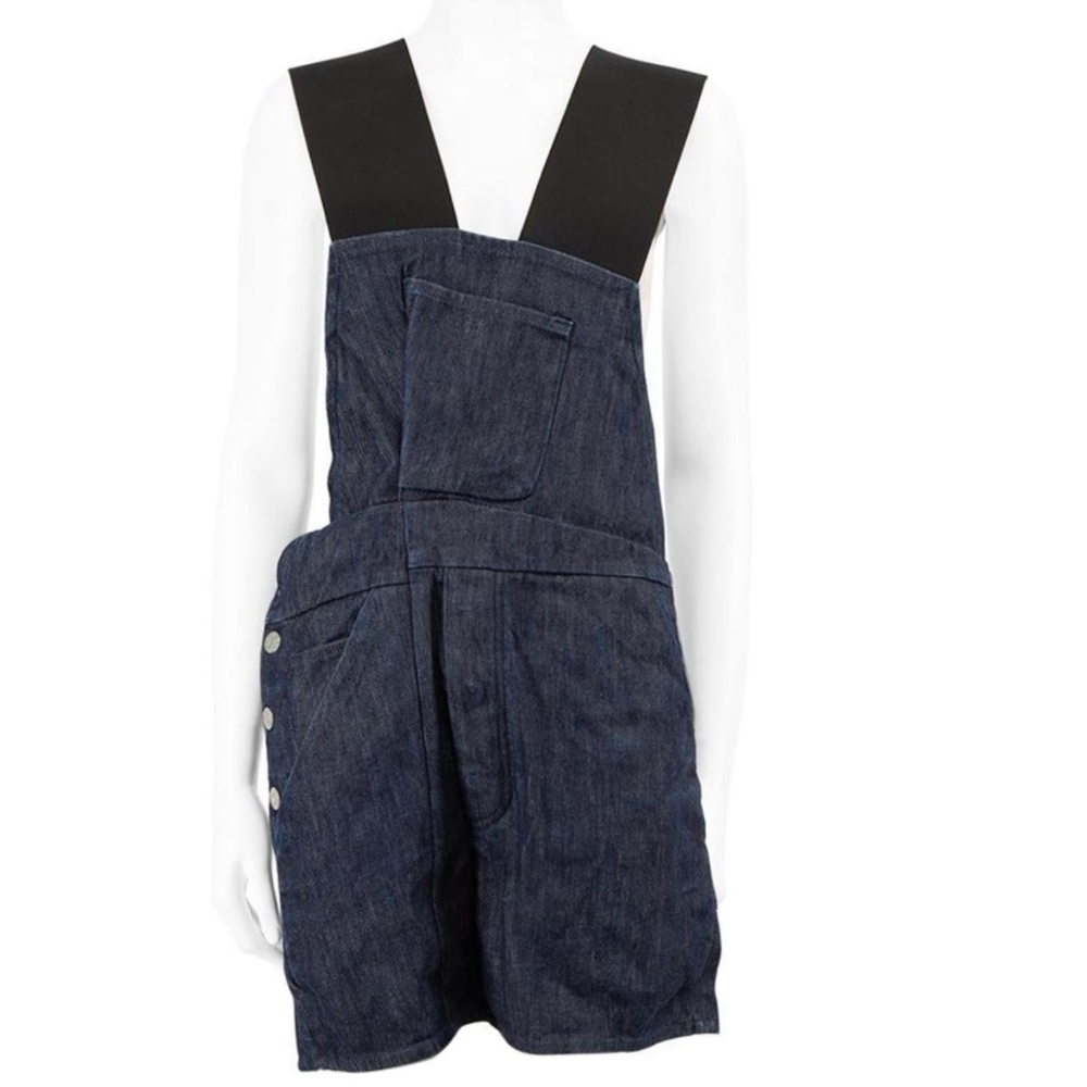 Acne Studios Blue Denim Pinafore Dress